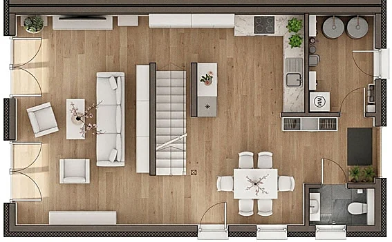 Neubau - 5 Zi. DHH mit Förderung nach KfW 40-QNG – Bild 2
